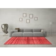 thumbnail image 3 of Ahgly Company Indoor Rectangle Solid Red Modern Area Rugs, 5' x 8', 3 of 4