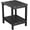 Black, variant on Scafild | Adirondack Side Table Plastic Outdoor End Tables with 2 Layer Storage, Coffee Table for Your Adirondack Chair, Patio Deck Garden, Backyard & Lawn Furniture - Black