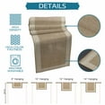 thumbnail image 7 of Table Runner Dresser Scarves 48 Inch Long,Key Design Vintage Light Brown Linen Dining Table Runners Greece Inspired Pattern Flax Tabletop Scarf for Wedding Holiday Party Kitchen, 7 of 7