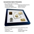 thumbnail image 6 of 14x28 Shadow Box Frame Light Brown Real Wood with a Black Acid-Free Backing | 3/4" of Usuable Depth, 6 of 7