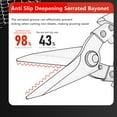thumbnail image 4 of Rust-Resistant High Carbon Steel Scissors - Sharp Blades for Precision Metal Cutting, 4 of 8