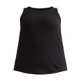 thumbnail image 5 of Terra & Sky Women's Plus Size High Neck Rib Tank Top, Sizes 0X-4X, 5 of 5