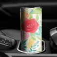 thumbnail image 3 of 20oz Pioneer Flower Skinny Tumblers Stainless Steel Tumbler with Lid and Straw,Vacuum Insulated Double Wall Travel Tumbler Cups with Cleaning Brush for Coffee,Tea, 3 of 6
