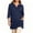 Navy, variant on Womens Plus Size Longline Elbow Sleeve V-neck Tee with Pockets Loose Outdoor Elegant Tops for Women Trendy Outdoor Shirts 2026