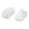 thumbnail image 1 of C2G RJ45 Cat5E Prise Modulaire (avec Barre de Charge) pour Câble Rond Solide/brin - Connecteur Réseau - RJ-45 (m) - CAT 5e - Transparent (Lot de 100), 1 of 4