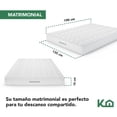 thumbnail image 2 of Colchon Matrimonial En Caja 15cm Alto KingsHouse blanco, 2 of 8