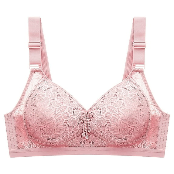 dmqupv Women's Sports Bras No Steel Ring Thin Women Bra Vintage Pattern Breathable Gathers Underwear Comfort Bra B 40/90BC