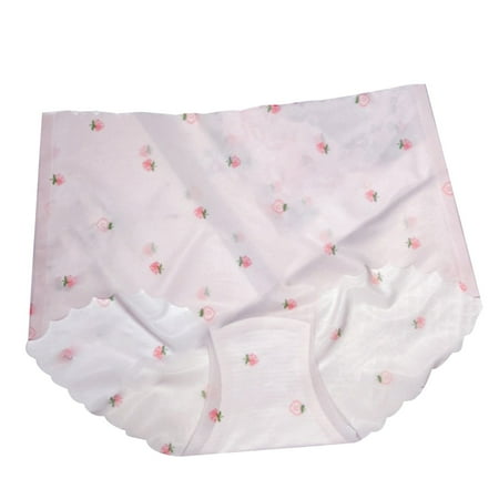 Kmdttou Cotton Underwear for Women Sexy Lace High Cut Panties Comfort Bikini Panty Stretch Underpants Breathable Ladies Briefs (Regular & Plus Size) Pink-M