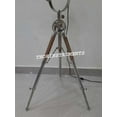 thumbnail image 3 of Nautical Designer Collectible Wooden Spot Search light Tripod Lamp Decor, 3 of 3