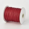 thumbnail image 3 of 100 yardas/rollo Cordón de poliéster encerado de 2 mm Hilo para abalorios, bisutería, macramé y manualidades Rojo oscuro, 3 of 4
