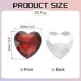 thumbnail image 2 of Uxcell 50Pcs Heart Rhinestones 12mm Pointed Back Heart Glass Rhinestone for Jewelry Making Costume DIY Crafts Purple, 2 of 5