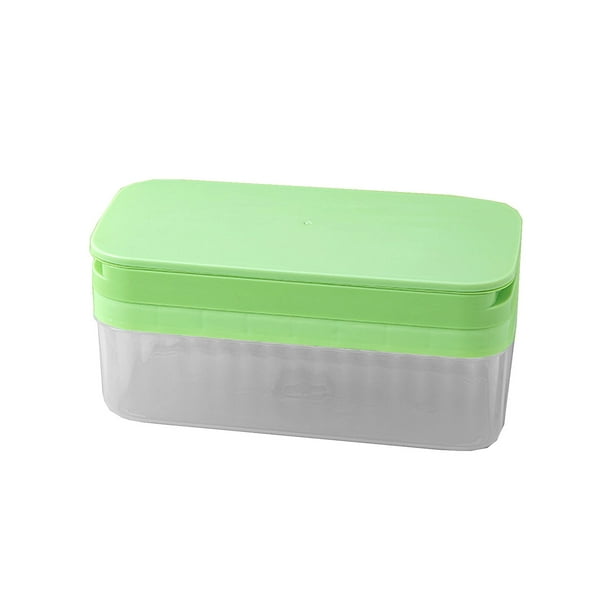 Pisexur Batería de cocina Bandejas de hielo, bandeja para cubitos de hielo con tapa y recipiente, 79 piezas, moldes para cubitos de hielo, fácil liberación, ahorra es para la cocina del hogar