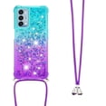 thumbnail image 3 of Funda para OnePlus Nord N200 5G Brillantina Líquida Divertida Reluciente y con Cristales en Movimiento Cuerpo Cruzado con Cordón Ajustable, 3 of 5