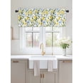 thumbnail image 2 of Valances for Windows Farmhouse Floral Rod Pocket Cafe Window Treatments Valance Curtains for Kitchen Bathroom Laundry Basement Windows 54"x18", 2 of 9