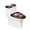 Owl Halloween Greeting, variant on HELLHERO Elastic Fabric Lid Cover Set for Toilet for Toilet, Fits All Toilet Shapes Dust-Proof Washable and Reusable, Stays in Place, 17"x21"