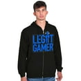 thumbnail image 3 of Legit Gamer Video Games Nerdy Geeky Zip Hoodie Sweatshirt Men Brisco Brands S, 3 of 6