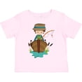 thumbnail image 3 of Inktastic Fishing Boy, Fisherman, Fishing Rod, Brown Hair Boys Toddler T-Shirt, 3 of 5