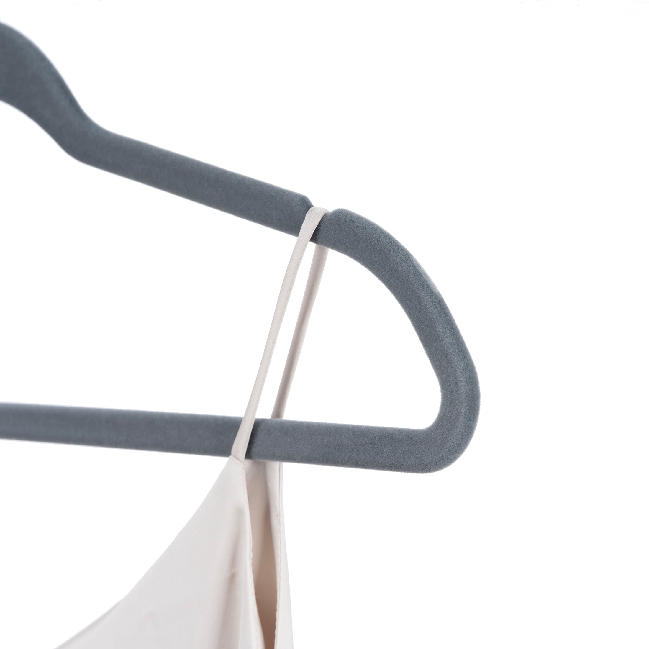 (3 pack) Better Homes & Gardens Non-Slip Gray Velvet Clothes Hangers 30-Pack