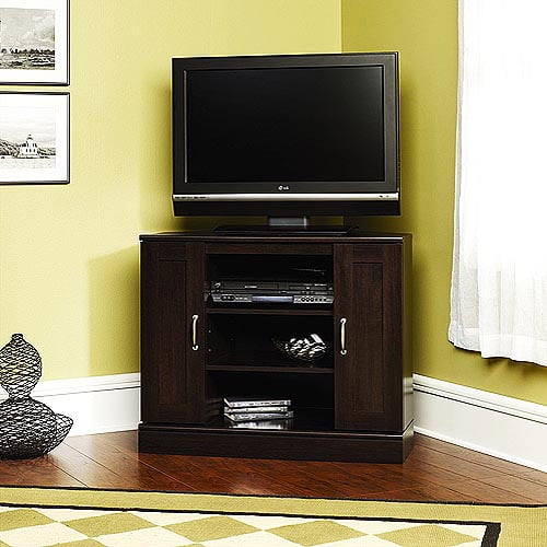 Cherry Corner TV Stand with Storage, for TVs up to 37"