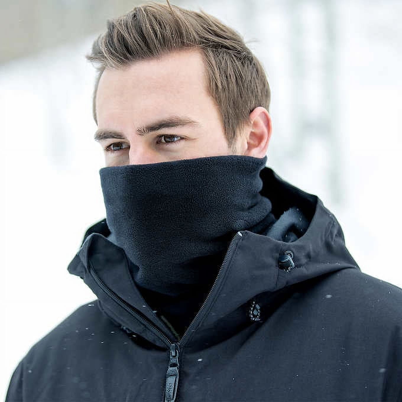 Bula Polartec Fleece Neck Warmers (2 Pack), Black, One Size