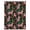 Black Pink, variant on Tiger Leaves Waterproof Fabric Shower Curtain,Vintage Farmhouse Watercolor Animals Plants Waterproof Fabric Shower Curtain for Bathroom Bathtubs Shower Curtains with 12 Hooks Extra Long 72x96