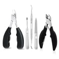 thumbnail image 1 of Cortaúñas para uñas gruesas, cortaúñas para uñas encarnadas, kit de pedicura de 5 piezas de alta resistencia para hombres y mujeres, 1 of 8