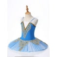 thumbnail image 3 of inhzoy Kids Girls Kids Girls Swan Lake Ballet Dance Dress with Headwear Princess Tutu Dress A Type B Sky Blue 8-10, 3 of 8