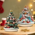 thumbnail image 5 of Loyerfyivos Christmas Tree Desktop Ornaments Kits, Desktop Christmas Decorations, 2D Acrylic Flat Christmastree DIY D-esktop Decor, Children's D-esktop Christmastree Decoration Gifts, 5 of 6
