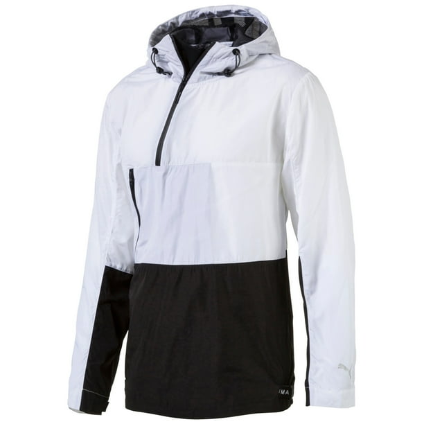 Puma Evo Tech Chaqueta cortavientos para hombre color blanco XX Large Puma Cortavientos Walmart en linea
