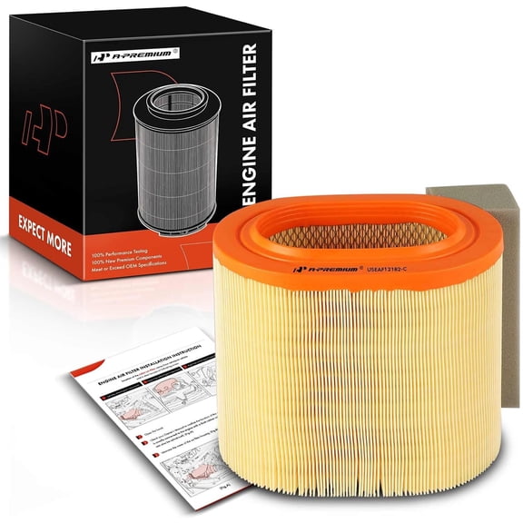 A-Premium Front Engine Air Filter Compatible with Ford F-250 Super Duty 2017-2019, F-350 Super Duty 2017-2019, F-450 Super Duty 2017-2019, F-550 Super Duty 2017-2018, 6.7L, Replace# HC349601AF