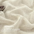 thumbnail image 2 of Natural Ivory Linen Semi-Sheer Curtains 84 Inch Length, Light Filtering Soft Thick Neutral Living Room Drapes with Bronze Grommet for Bedroom Farmhouse Decor, Set of 2 Panels 52 x 84 Inches, 2 of 9