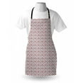 thumbnail image 3 of Abstract Apron Tangled Wavy Ogee Lines Vertical DNA Like Borders with Round Spots, Unisex Kitchen Bib Apron with Adjustable Neck for Cooking Baking Gardening, Dimgrey Pale Grey Red, by Ambesonne, 3 of 3