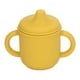thumbnail image 3 of Taza de entrenamiento de silicona a prueba de derrames, apta para lavavajillas y microondas, con asas y tapa con boquilla para niños pequeños y bebés, color amarillo, 3 of 9