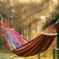 thumbnail image 5 of 1 Set Hammock Anti-rollover Heavy Duty Thick Strong Load-bearing Travel Hammock for Picnic, 5 of 8