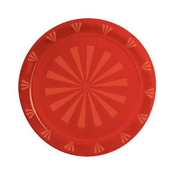 1 - Party Essentials 12" Round Tray - Red