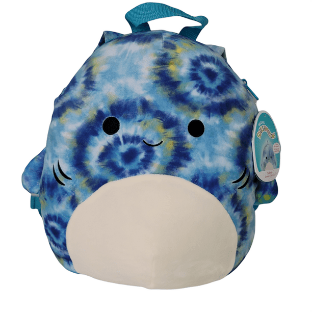 Squishmallows Official Kellytoys Luther the Shark Soft Plush Backpack ...