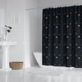 thumbnail image 2 of Dark Blue Sun Moon Pattern Shower Curtain 72"x84" ,Bathroom Decorative Shower Curtains Set with 12 Hooks,Modern Waterproof Washable Shower Curtain, 2 of 6