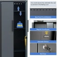 thumbnail image 6 of HPDMC Garage Storage Cabinet System 7-Pcs Workshop Set Metal Garage Cabinets System with Steel Cabinet Drawers, Workbench, Pegboard for Garage Tool Organization, 6 of 17