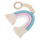 thumbnail image 2 of Adorno colgante de madera con borlas de cuerda tejida a mano para habitación de bebé y niño (color), 2 of 14