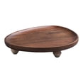 thumbnail image 1 of Binwennn Oven Air Fryer Rack Pizza Tray Set for Oven Wooden Display Stand Small Wooden Base Decorative Tray Multifunctional Display Table Farmhouse Countertop Storage Rack Candle Bottle Mini Vase Soap, 1 of 7