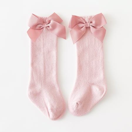

Baby Kids Socks Stockings Girls Toddler Length Mid-Calf Knee-High Solid Sock Princess Baby Care
