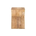 thumbnail image 6 of Linon Perkins Wood Triangle Side Table in Natural, 6 of 15