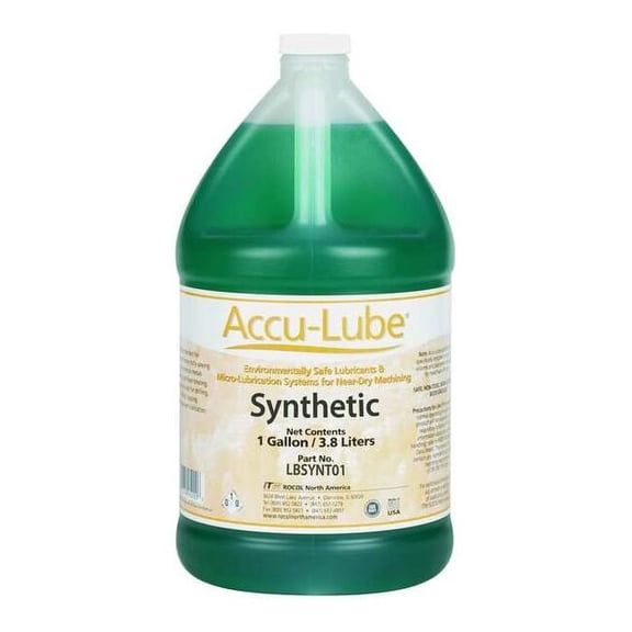 Accu-Lube Synthetic Lubricant,MQL,1 Gal,VOC Free LBSYNT01