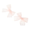 thumbnail image 4 of Unique Bargains 1 Pair Shoelace Charms Lace Bow Fashion Shoe Accessories Orange Pink, 4 of 5