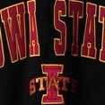 thumbnail image 4 of Men's Colosseum Black Iowa State Cyclones Arch & Logo Crew Neck Sweatshirt, 4 of 4
