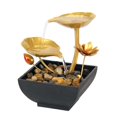 thumbnail image 2 of Tabletop Water Fountain Cascading for Office Home Decoration Ornament   Leaf, 2 of 9