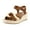 Tan/Gold Leather, variant on Saratoga Women's Sandals Black Leather Size 5 W