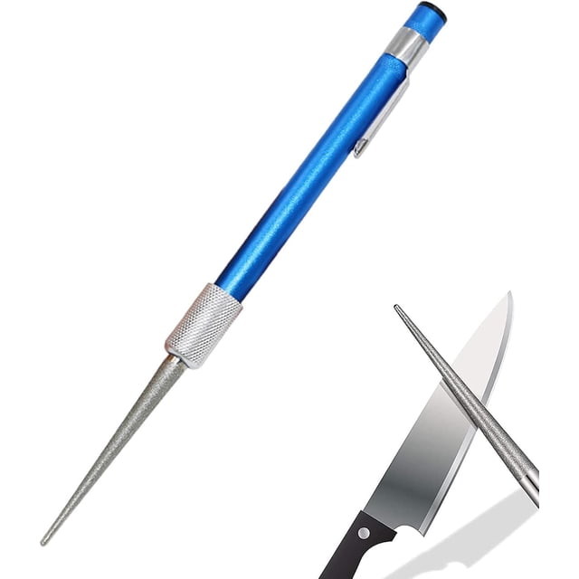 Compact Fishing Companion, Portable Knife Sharpener With Aluminum Housing For Safe Storage During Outdoor Exploration And Fishing Trips