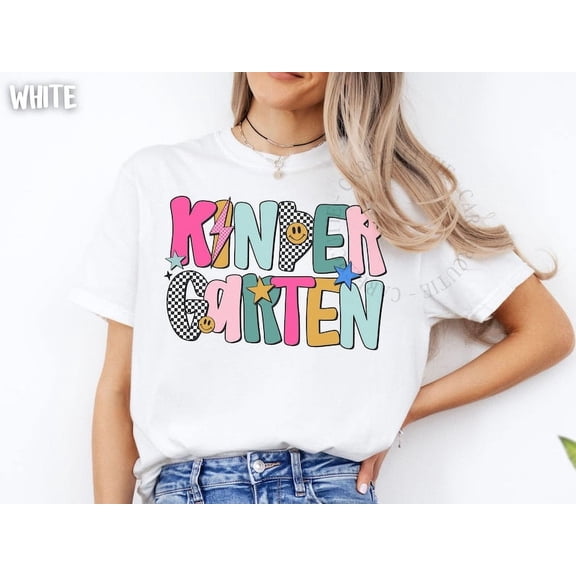 Kindergarten Teacher Shirt, Kindergarten Shirt, Kinder Crew, Kinder Garten Teacher Back to School Shirts, Pre-K Teacher