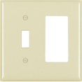 thumbnail image 1 of TP126ICC12 Toggle & Decorator Wall Plate, 2 Gang, Ivory, 1 of 1